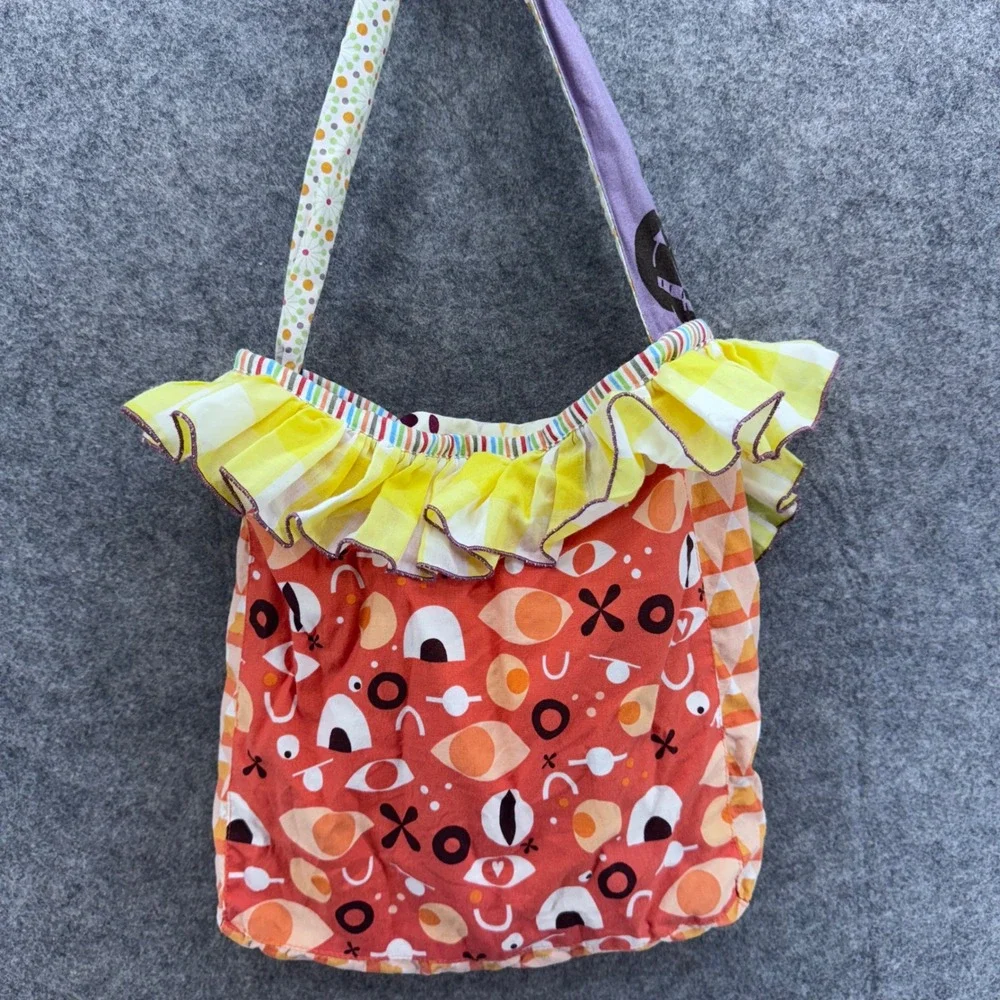 Matilda Jane Platinum Girls Trick‎ or Treat Halloween Tote Bag Purse Cotton
